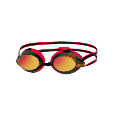 Zoggs Racespex Rainbow Mirror Swim Goggles - Black/Red/Mirror