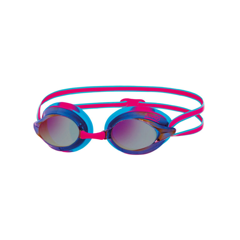 Zoggs Racespex Rainbow Mirror Swim Goggles-Pink/Blue/Mirror