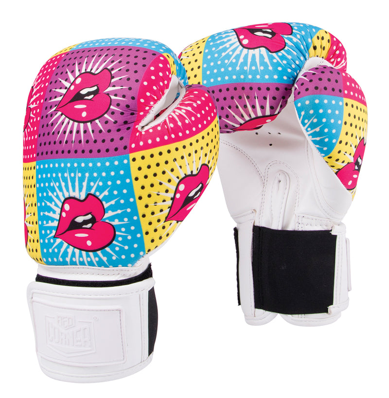 Red Corner Womens Silver Label Boxing Glove-Lips 1.0_RCBSL0210-713