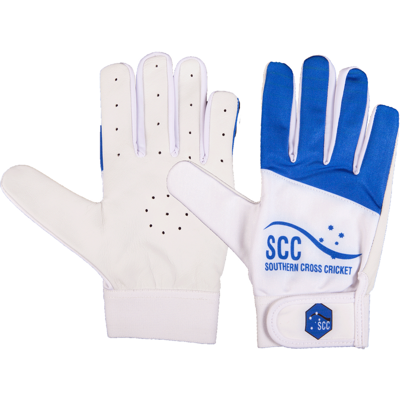 SCC Tyrant Slim Fit Baseball Style Indoor Glove - Blue/White