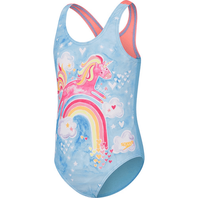 Speedo Toddler Girls Head In The Clouds One Piece Swimsuit - Multi
