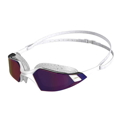 Speedo Aquapulse Pro Mirror Goggle - White/Clear/Violet Gold