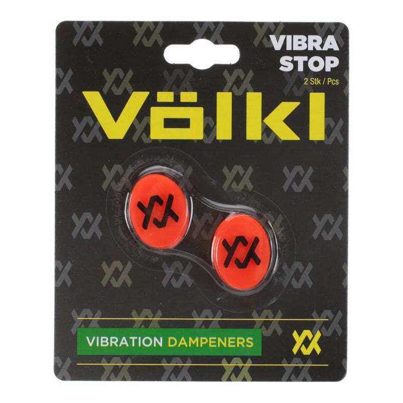 Volkl Vibrastop Tennis Vibration Dampener - Lava/Black_TAVVLBK2P