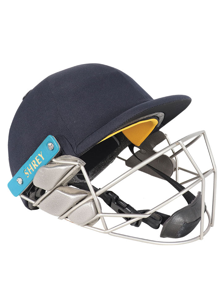 Shrey Wicket Keeping Air 2.0 Helmet With Stainless Steel Visor - Navy (Medium) CSHWK2S M