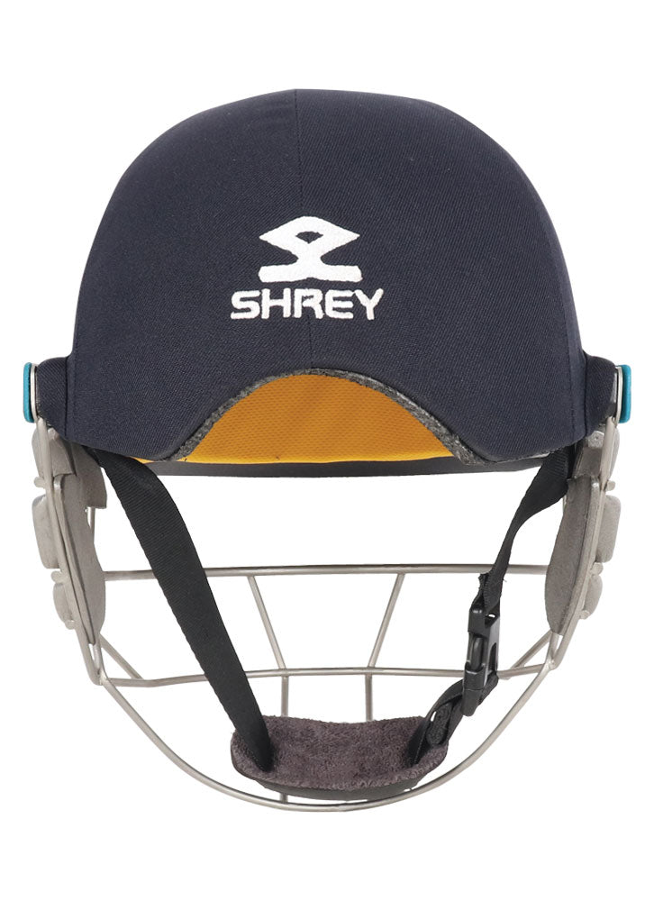 Shrey Wicket Keeping Air 2.0 Helmet With Stainless Steel Visor - Navy (Large) CSHWK2S L