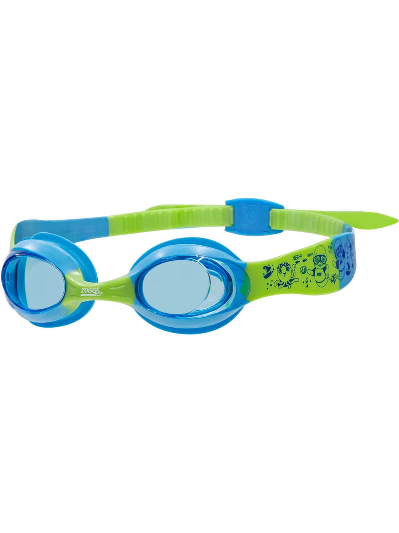 Zoggs Little Twist Junior Swim Goggles - Blue/Green/Tint
