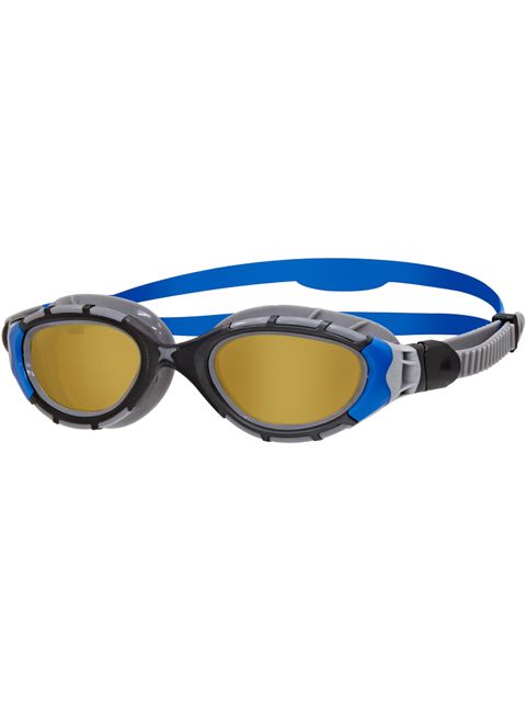 Zoggs Predator Flex Regular Polarized Ultra Swim Goggles - Black/Blue/Copper